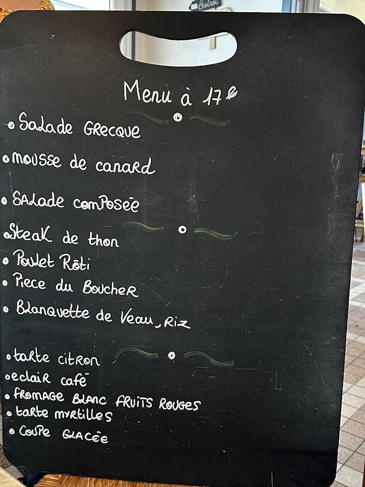 Lou Choureut bar restaurant - Menu Image 1