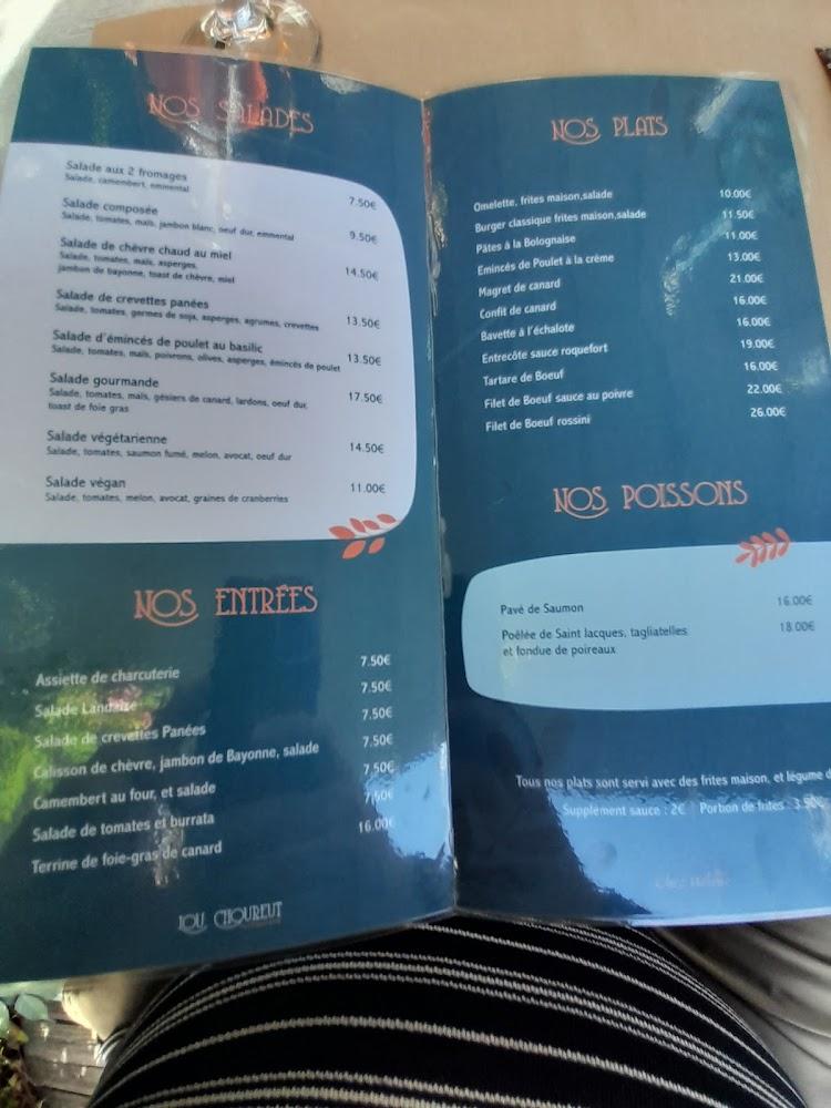 Lou Choureut bar restaurant - Menu Image 4